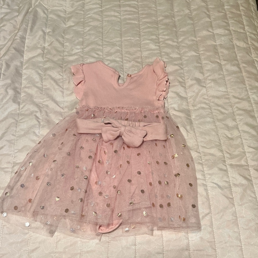 Madison Pink Ruffled Baby Dress - Picture 3 of 3